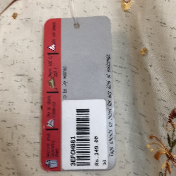 SINDUR NWT DECADES OF DRESS RELATIONSHIP CREAM & RUST ORANGE GOLD & SEQUINS #037 - Picture 4 of 6